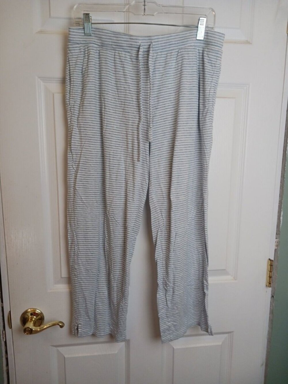 Van Winkle & Co Pajama Set Womens Large \ Striped Button Long Sleeve Pants #D-40 - Picture 4 of 13